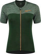 Rogelli Melange Fietsshirt - Korte Mouwen - Dames - Groen, Coral - Maat XL