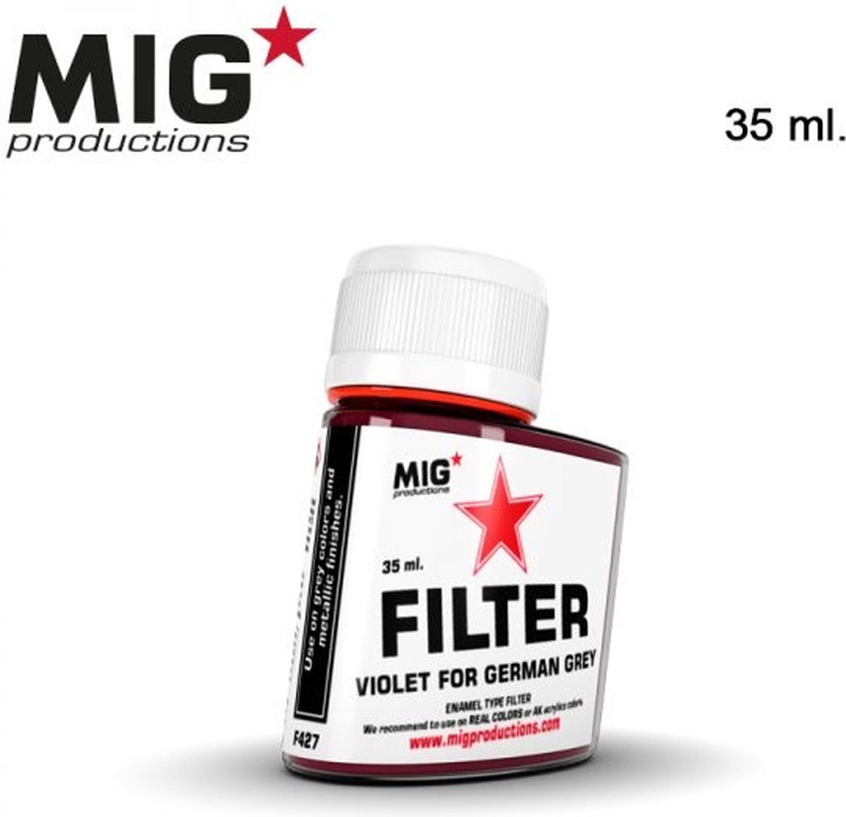 MIG Productions - F427 - Violet Filter for German Grey - 35ml