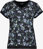TwoDay dames T-shirt met bloemenprint - Blauw - Maat 3XL