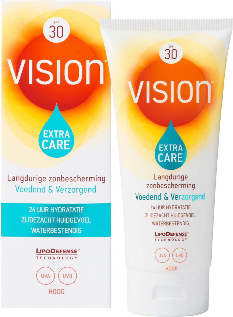 Goedkoopste 2x Vision Zonnebrand Extra Care SPF 30 185 ml