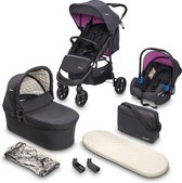 BabyGO Style 3in1 – Combi Kinderwagen – Roze (incl. autostoel)