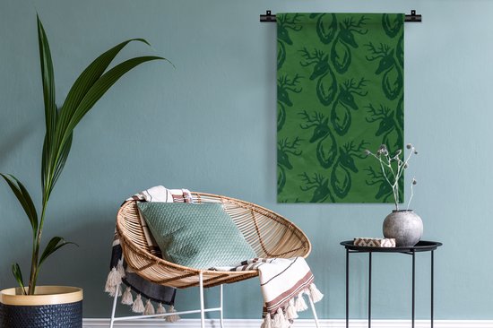 Tapisserie - Tapisserie - Motifs - Vert - Cerf - 60x90 cm - Tapisserie