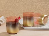 Rose-Gold glazen 270 ml set van 4