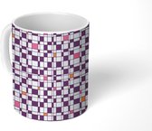 Mok - Koffiemok - Plaid - Patronen - Abstract - Mokken - 350 ML - Beker - Koffiemokken - Theemok