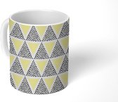 Mok - Koffiemok - Driehoek - Pastel - Patronen - Plaid - Mokken - 350 ML - Beker - Koffiemokken - Theemok