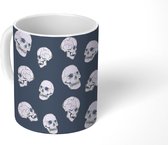 Mok - Patronen - Skull - Halloween - Mokken - 350 ML - Beker - Uitdeelcadeautjes