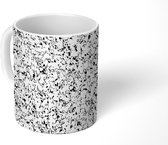 Mok - Koffiemok - Marmer - Zwart - Wit - Luxe - Patronen - Mokken - 350 ML - Beker - Koffiemokken - Theemok