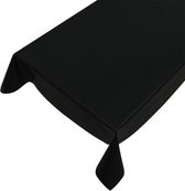 Tafelzeil/tafelkleed zwart 140 x 175 cm - Tuintafelkleed