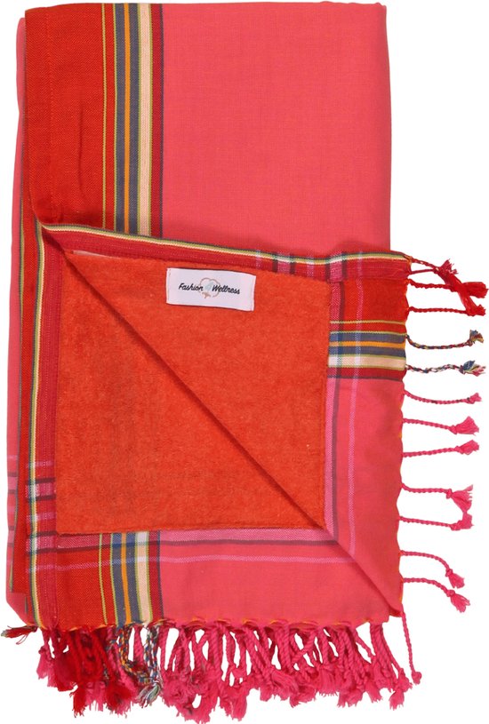 Fashion4wellness Kikoy Strandlaken Sweety DUBBEL STRANDLAKEN - HANDMADE IN KENYA - 95 x 170 cm