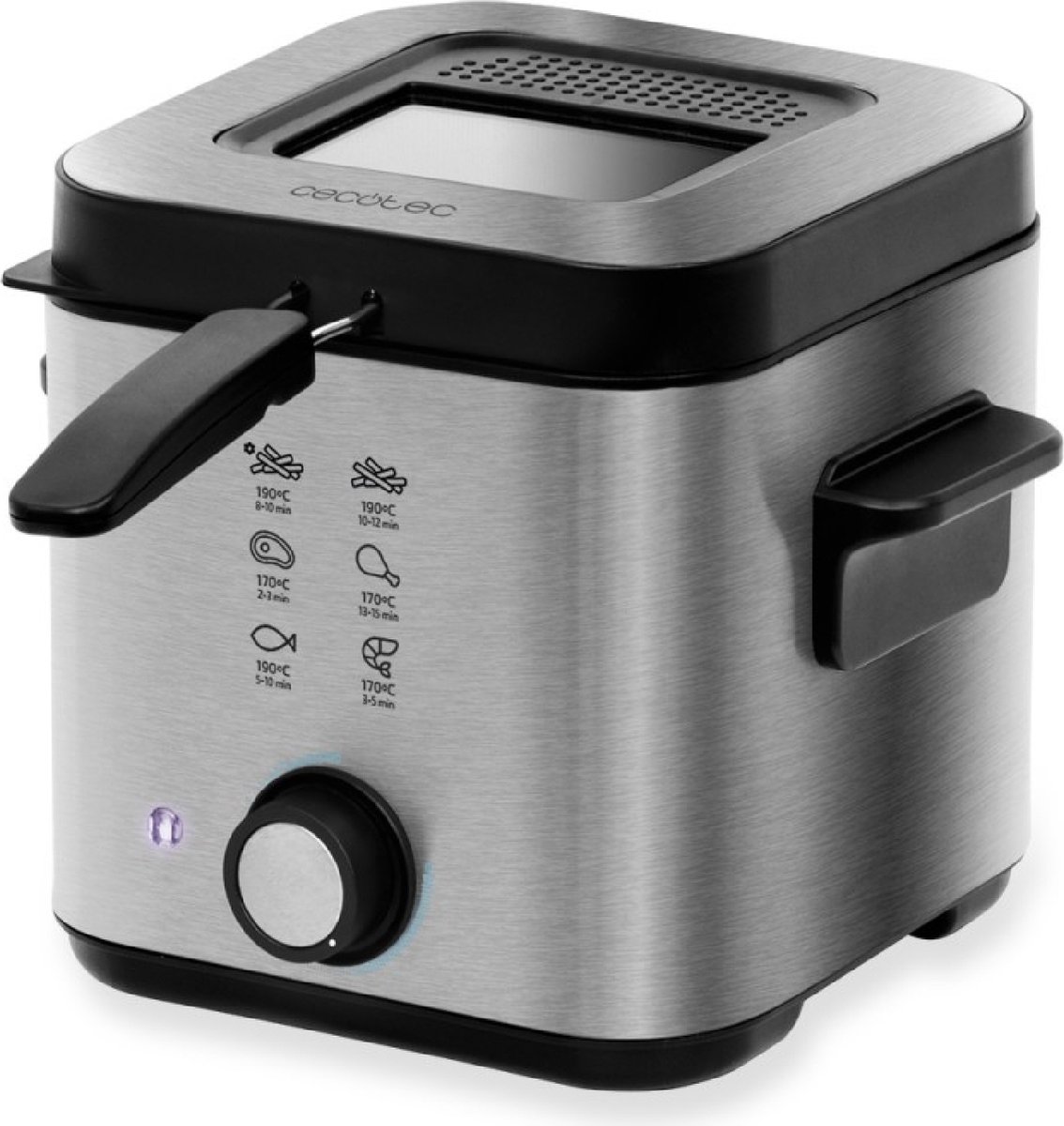 Cecotec CleanFry Infinity 1500 Enkel 1,5 l Vrijstaand 900 W Frituurpan Roestvrijstaal