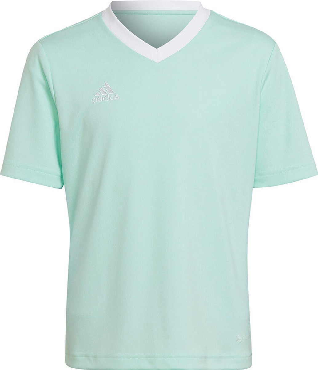 adidas - Entrada 22 Jersey Youth - Kids Blauwe Voetbalshirt-140