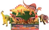 Animal World dinosaurussen soft +/- 45 cm 6 assorti