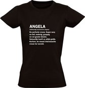 Angela dames t-shirt | verjaardagskado | jarig | verjaardag kado | Cadeau | Zwart