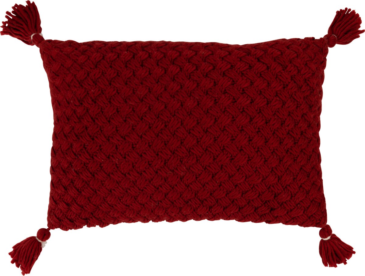 Kussen | textiel | rood | 58x39x (h)10 cm main product image