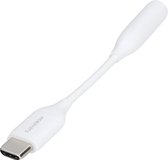 Mobiparts USB-C naar AUX 3.5mm Kabel 0.1 Meter - Wit