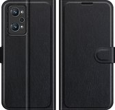 Realme GT Neo2 Hoesje - Mobigear - Classic Serie - Kunstlederen Bookcase - Zwart - Hoesje Geschikt Voor Realme GT Neo2