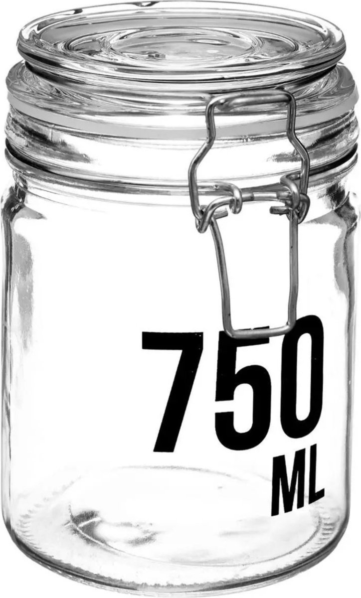 Sendez 6 Einmachgläser 750ml mit Bügelverschluss