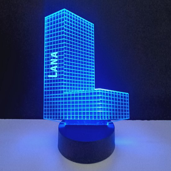 3D LED Lamp - Letter Met Naam - Lana