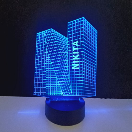 3D LED Lamp - Letter Met Naam - Nikita