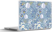Laptop sticker - 13.3 inch - Patronen - Kamille - Bloemen - 31x22,5cm - Laptopstickers - Laptop skin - Cover