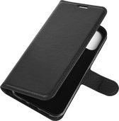 Mobigear Telefoonhoesje geschikt voor Apple iPhone 12 Pro Hoesje | Mobigear Classic Bookcase Portemonnee | Pasjeshouder voor 3 Pasjes | Telefoonhoesje voor Pinpas / OV Kaart / Rijbewijs - Zwart