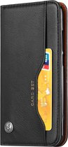 Mobigear Telefoonhoesje geschikt voor HONOR 10 Hoesje | Mobigear Card Set Bookcase Portemonnee | Pasjeshouder voor 4 Pasjes | Telefoonhoesje voor Pinpas / OV Kaart / Rijbewijs - Zwart