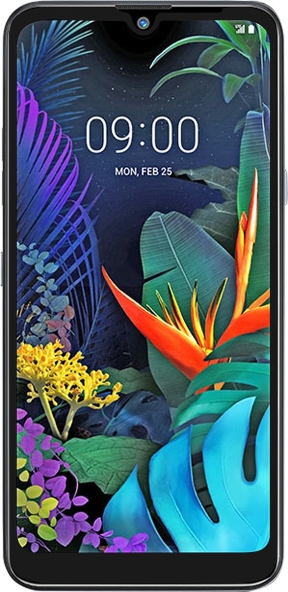 Mobigear Screenprotector geschikt voor LG Q60 Glazen | Mobigear Premium Screenprotector - Case Friendly - Zwart