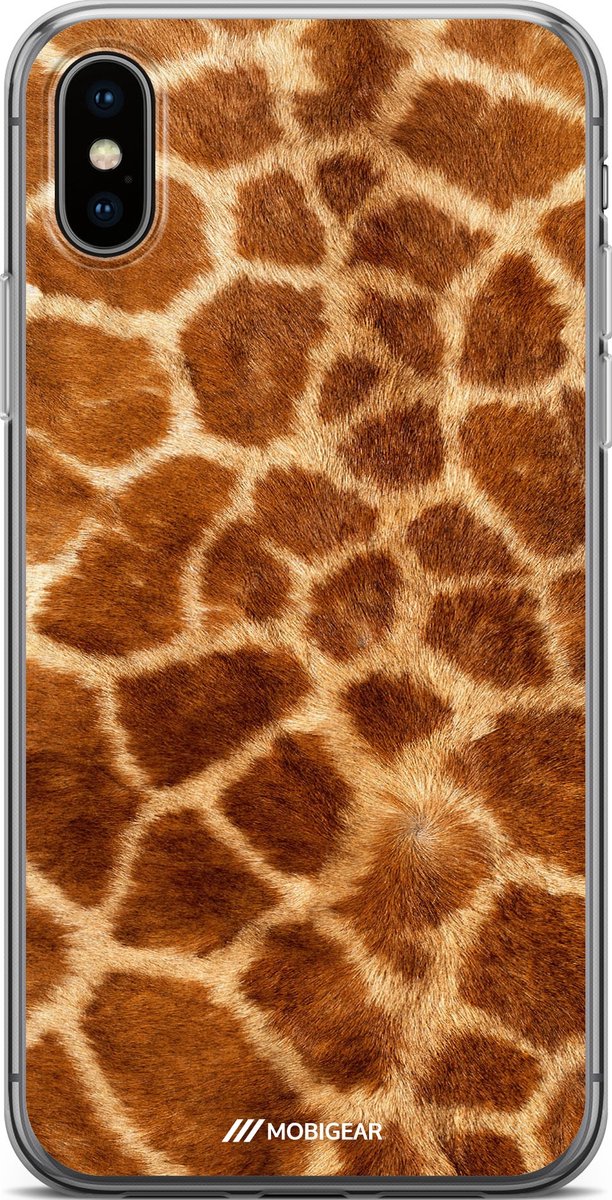 Apple iPhone XS Max Hoesje - Mobigear Design - Serie - TPU Backcover - Giraffe - Hoesje Geschikt Voor Apple iPhone XS Max