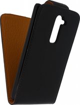 LG G2 Hoesje - Xccess - Serie - Kunstlederen Flipcase - Zwart - Hoesje Geschikt Voor LG G2