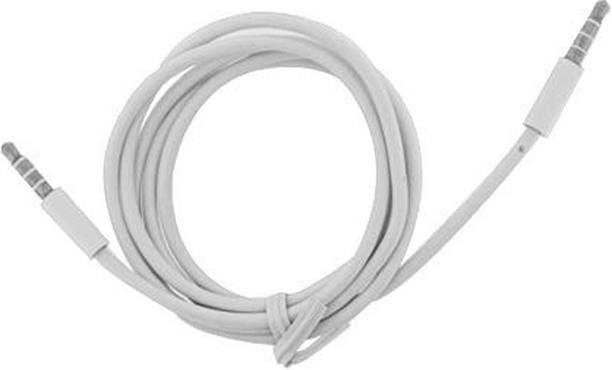 Xccess AUX 3.5mm naar AUX 3.5mm Verlengkabel 1 Meter - Wit