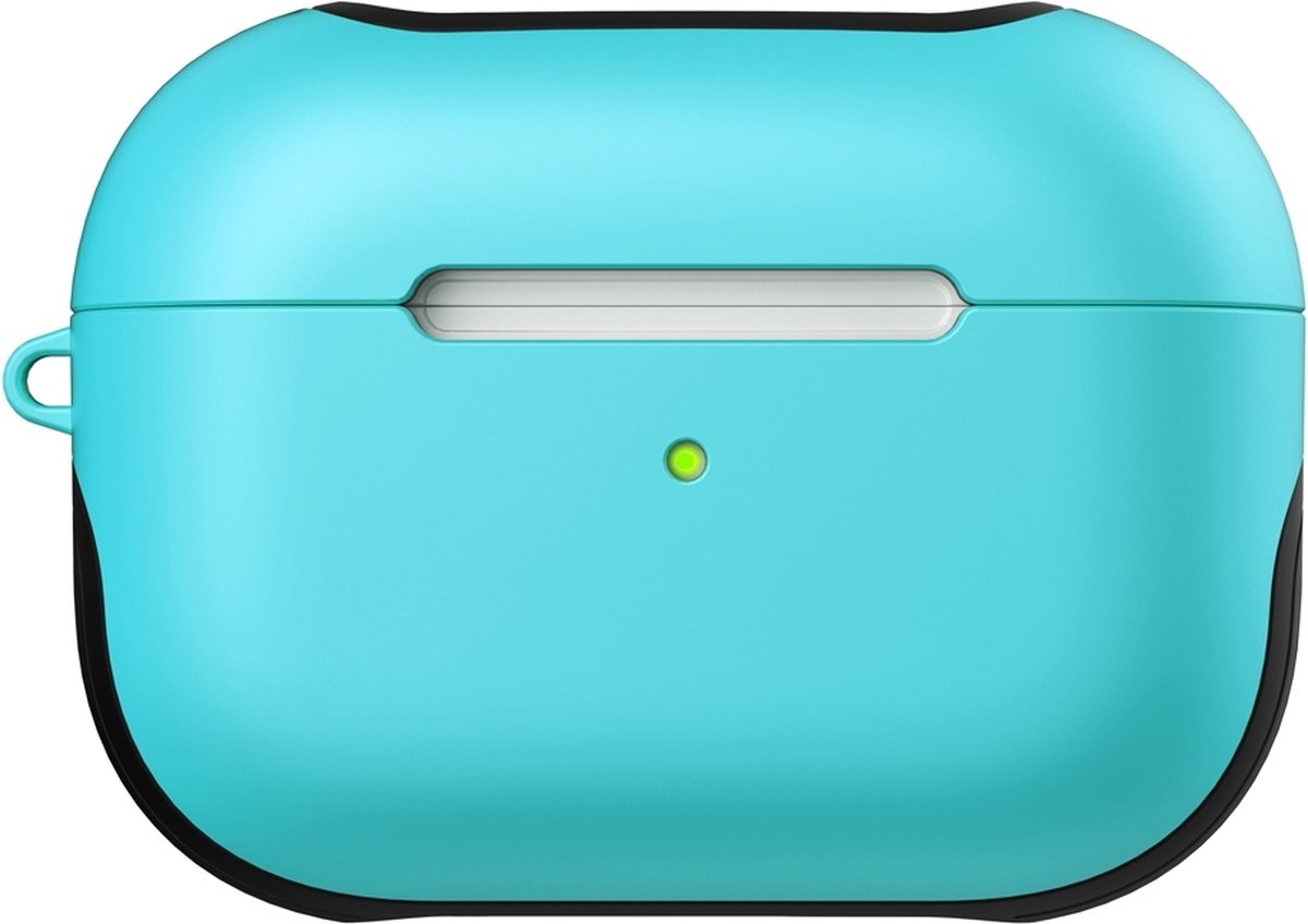 Mobigear - Hoesje geschikt voor Apple AirPods Pro 1 Hardcase Hoesje | Mobigear FrosteD - Turquoise