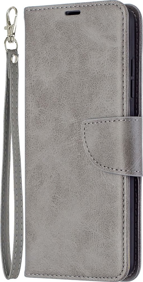 Mobigear Telefoonhoesje geschikt voor Nokia 1.4 Hoesje | Mobigear Excellent Bookcase Portemonnee | Pasjeshouder voor 3 Pasjes | Telefoonhoesje voor Pinpas / OV Kaart / Rijbewijs - Grijs