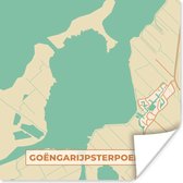 Poster Stadskaart - Goëngarijpsterpoelen - Nederland - Kaart - Plattegrond - 50x50 cm