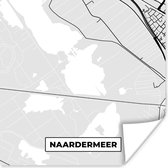 Poster Naardermeer - Kaart - Plattegrond - Stadskaart - Nederland - 75x75 cm