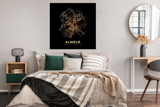 Affiche Almelo - Plan de la ville - Carte - Carte - Nederland - 100x100 cm XXL
