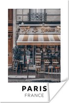 Poster Parijs - Frankrijk - Café - 80x120 cm