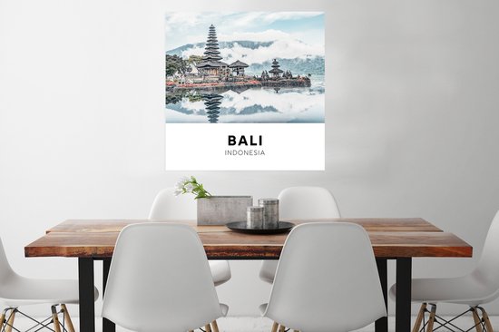 Affiche Bali - Indonésie - Nuages ​​- 75x75 cm