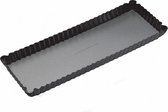 bakvorm quiche 36 x 13 x 2,5 cm aluminium grijs