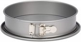 springvorm met lekvrije bodem 24 cm staal zilver