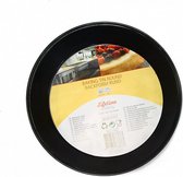 bakvorm schuine rand 24 x 3,4 cm staal zwart
