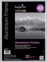 fotolijst 40 x 60 cm A2 11 mm aluminium/glas zilver