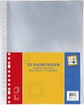 showtassen 23-rings A4 transparant 25 stuks