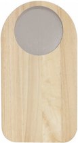 snijplank  Sade 27,2 x 15 cm hout naturel/warm grijs