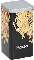 bewaarblik Pasta 18,5 cm staal zwart