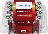 batterijen AA Power Alkaline zilver/rood 24 stuks