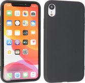 Fashion Backcover Telefoonhoesje - Color Hoesje - Geschikt voor iPhone XR - Zwart