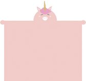 deken Eenhoorn 100 x 140 cm fleece roze