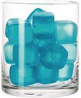 ijsblokjes Fresco 3 x 3 cm siliconen blauw 18 stuks
