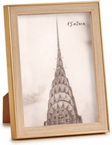 fotolijstje 15 x 20 cm hout bruin/goud
