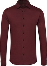 Desoto - Overhemd Strijkvrij Modern Kent Donkerpaars - XS - Heren - Slim-fit